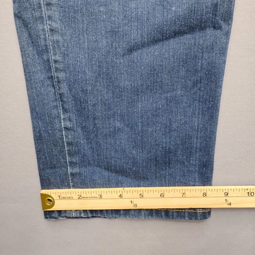 Levis Mens 541 Athletic Taper Medium Wash Blue Jeans 44x32 Distressed